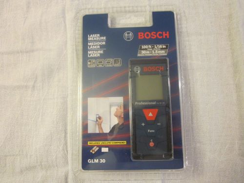 New Bosch GLM 30 100ft 30m Laser Measure NIB Fast Free  Shipping