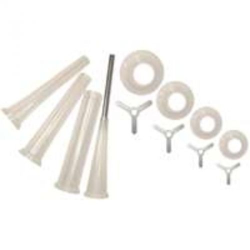 12Pc Univ Stuffing Funnel Kit WESTON PRODUCTS LLC Funnels 08-2501 White