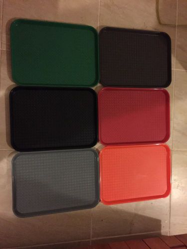 6 Pieces 6 Colors 12&#034;x16&#034; Service Tray Cheap Price And Free Shipping