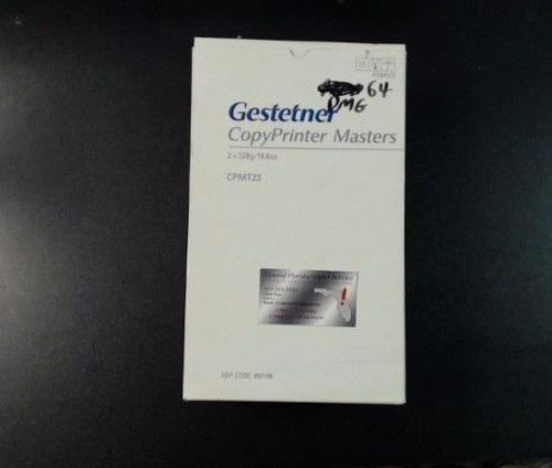 OEM Genuine Gestetner Ricoh Master Box of 2 893198 CMPT23 +