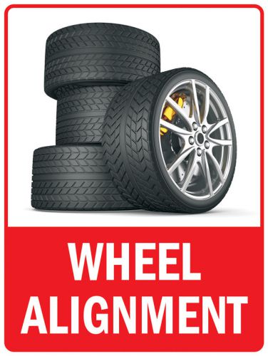 Pas450 car wheel alignment advertise aluminum road parking shop sale sign 9&#034;x12&#034; for sale