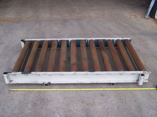 Heavy Duty Gravity Roller Conveyor 34&#034; Wide 3-1/2&#034; Dia Rolls 6&#034; Channel Frame