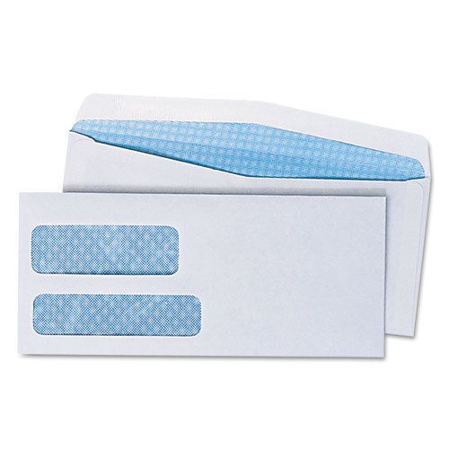 Double Window Business Envelope, #9, White, 500/Box