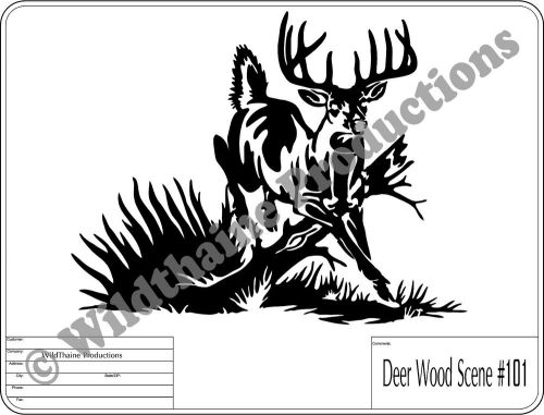 DXF File Deer Scene #101 CNC  dxf  for Plasma,Laser Vector Man cave cnc