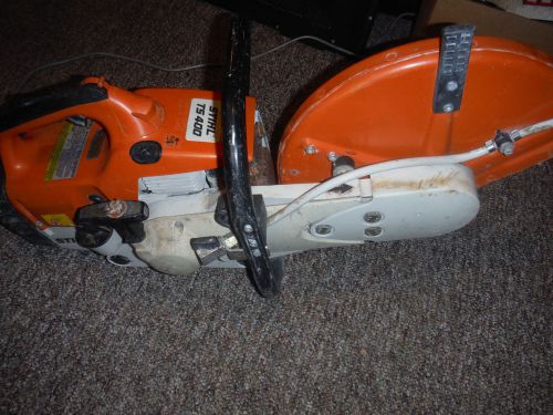 Used Stihl TS400 Concrete Cutoff Saw ts 400 14&#034; quick cut chop runs w water kit