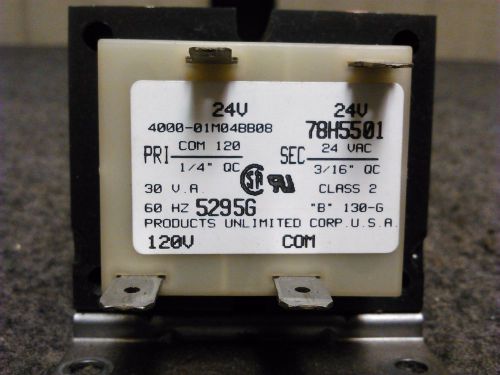 Lennox Transformer 120V 24 volt 30VA 78H5501