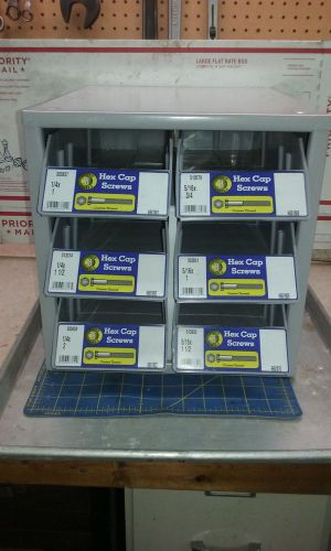 HARDWARE PARTS FASTENERS TOOL RETAIL 6 BIN STORAGE CABINET DRAWER ORGANIZER