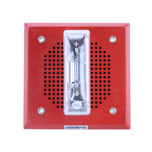 WHEELOCK E-70-IS-24-VFR RED WALL MOUNT FIRE ALARM SPEAKER STROBE