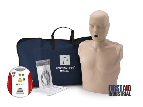 Prestan mid-tone cpr manikin w/monitor + american red cross cpr/aed trainer for sale