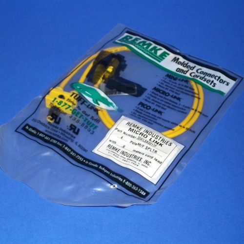 REMKE INDUSTRIES 600V 4-POLE MICRO-LINK IN-LINE M/F SPLITTER, 304ILSA0017F