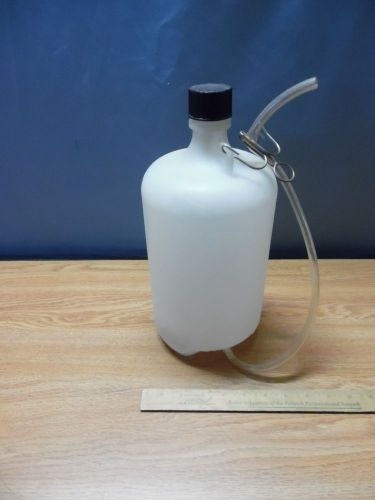 Nalgene 1 Gallon Dispensing Carboy with cap, tubing and pinch valve