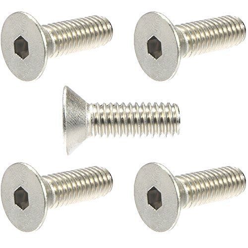 Fastenere 1/4-20 x 5/8&#034; Flat Head Socket Cap Screws 18-8 Stainless Steel,