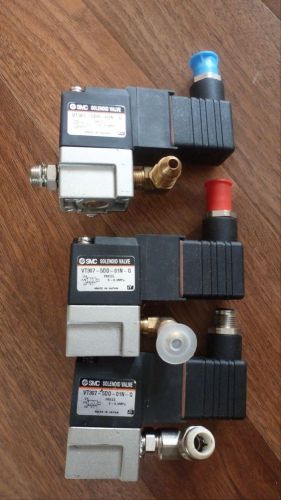 Lot of 3 SMC Solenoid Valve, VT307-5D0-01N-Q