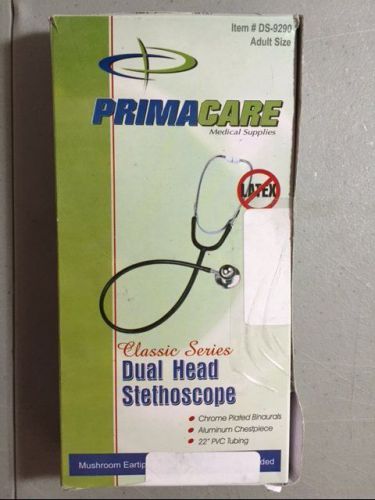 Dual (Double) Head STETHOSCOPE (BLACK) - LATEX FREE NEW FREE SHIPPING