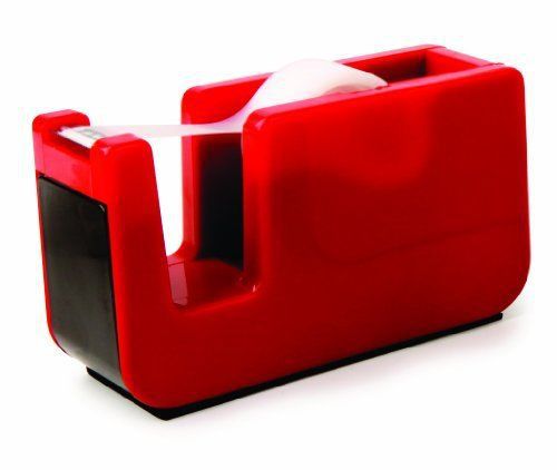 Kikkerland Retro Desktop Tape Dispenser, Red -NEW- free shipping