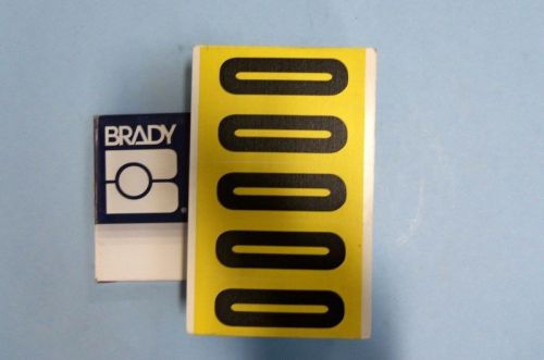 BRADY 3460-O SELF-STICKING LABEL, LOT OF 126, NEW IN BAG