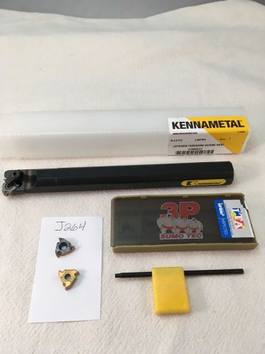 3/4&#034; KENNAMETAL BORING BAR S12-LSER3 W/ 5 ISCAR 16IRM AG60 CARBIDE INSERT {J264}