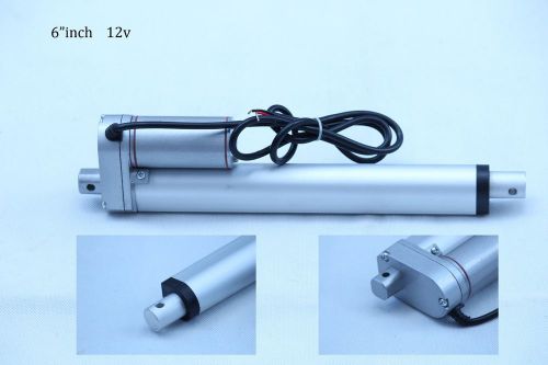 (2pcs) 6 inch heavy duty linear actuator stroke 225lb max lift output 12-volt dc for sale