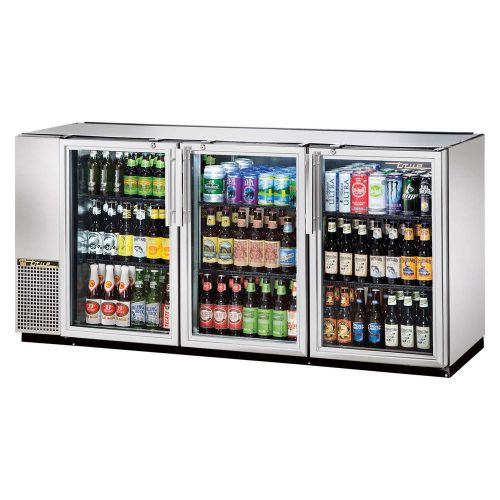 Back Bar Cooler Three-Section True Refrigeration TBB-24GAL-72G-S-LD (Each)