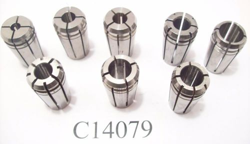 TG75 8 PC COLLET SET COMMON SIZES BETWEEN 1/8&#034; - 3/4&#034; KENNAMETAL TG 75 C14079