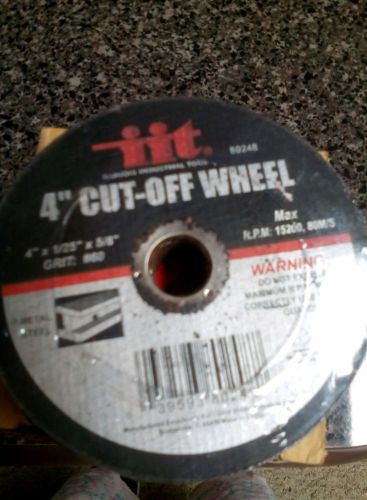 LOT OF 130 IIT 80248  4&#034; CUT OFF WHEEL 4&#034;X1/25X58&#034; GRIT #60 FREE SHIPPING