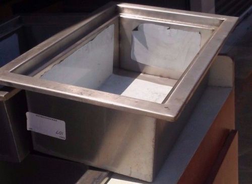 Stainless Steel Commercial Undermount Fruit Compartment Sink 7&#034; Deep 24&#034;x16&#034;