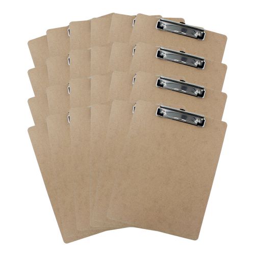 Thornton&#039;s hardboard low profile letter size 9 x 12 in clipboard - pack of 24 for sale
