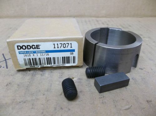 Dodge Bushing 117071 1610 X 1-11/16 161011116 1610 1 11/16 1-11/16&#034; Keyed Bore