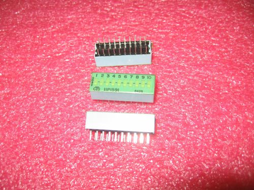 QTY: 10 UNITS P/N 11P1591 CTS SWITCH 10, 20-DIP