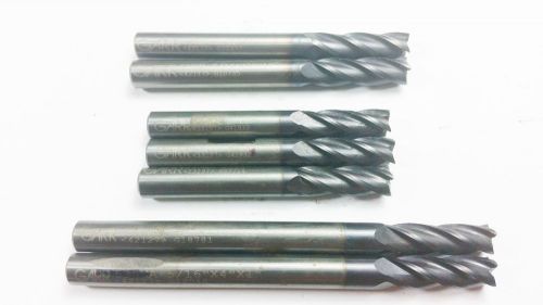 (Machinist Lot of 7) Assorted 5/16&#034; Garr Carbide TiALN 4FL End Mill *NR* B 276