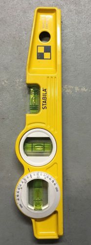 Stabila 81SM 10&#034; Magnetic Torpedo Level w/360 Degree Vial &amp; V-Groove - 25360