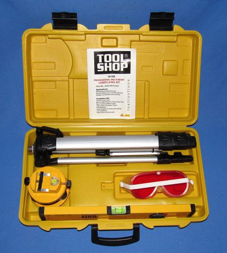 TOOL SHOP 244-5306 PROFESSIONAL MULTI-BEAM LASER LEVEL---