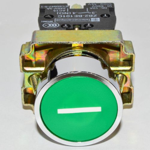 (2 PCs) XB2-BA3331 Symbol Momentary GREEN (Dash) 1NO &amp; 1NC Flush Push-button