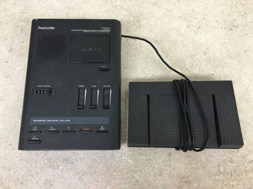 Olympus Pearlcorder Microcassette Transcriber T1000 See Description