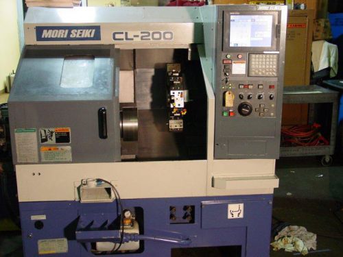 1998 mori-seiki cl-200b cnc lathe w/msc-803 (fanuc) control, 8&#034; hyd. chk for sale