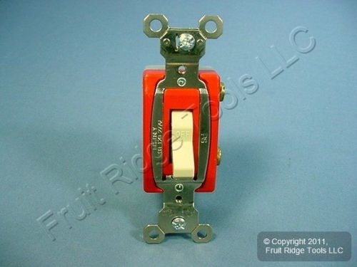 Pass &amp; Seymour Ivory Single Pole Toggle Light Switch 20A Spec Grade Bulk 20AC1-I