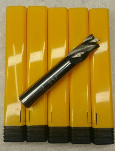 1/2 variable helix end mill 4 flute solid carbide endmill lot-5 tools usa made for sale