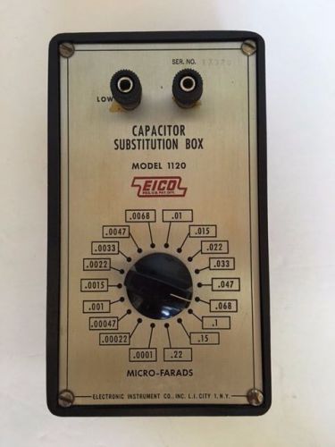 Vintage Eico Model 1120 Capacitor Substitution  Box