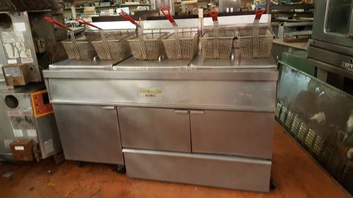 Vulcan 3 Bank Double Fryers Gas