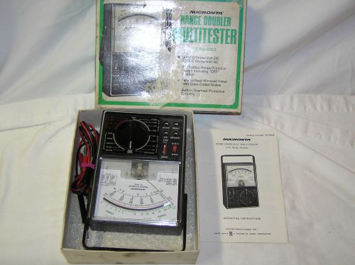 Vintage Micronta Range Doubler Multitester, 43 Ranges, No. 22-204A, Instructions