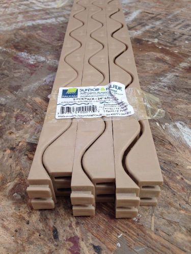 24 in. Horizontal Plastic Closure Strips (6-Pack), Beige