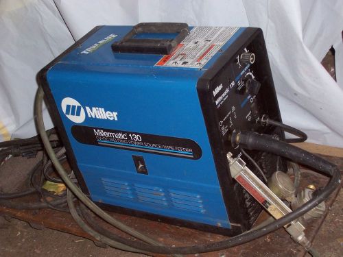 welder millermatic mig #130 wirefeed w/argongas or not gauges inc