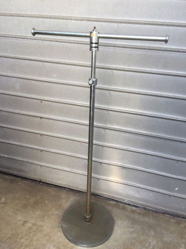 Vintage deco industrial clothing rack stand for sale