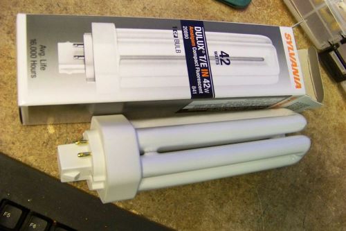 Nos sylvania 20890 compact fluorescent 4 pin triple tube 4100k, 42-watt bulb for sale