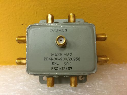 Merrimac PDM-80-200/20956, 1 to 400 MHz, SMA (F), 8-Way Coaxial Power Divider