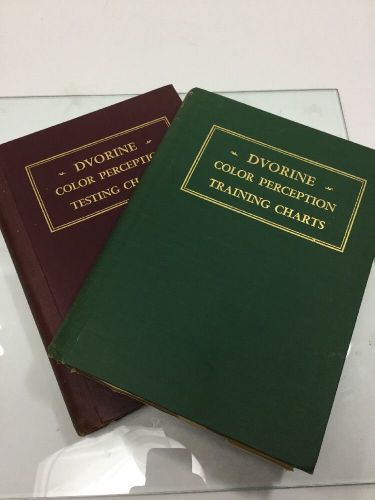 Set of Vintage Dvorine Color Perception Training Charts RARE! 1944