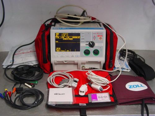 ZOLL M Biphasic 12 Lead ECG NIBP SpO2 ETCO2 w Capnostat Pacing Analyze   802