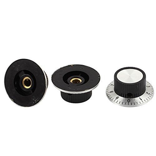 uxcell 3Pcs M6 37mm x 15mm Potentiometer Control Volume Rotary Knob w Dial