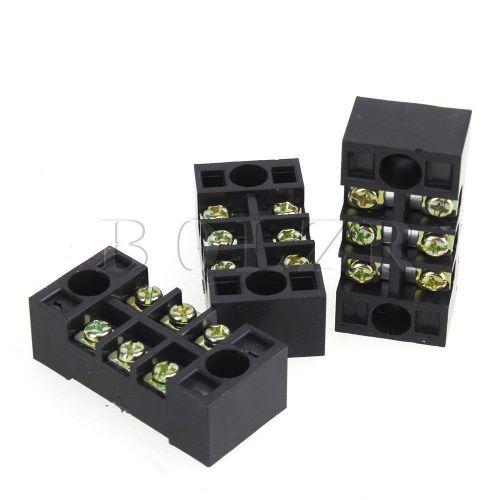 Bqlzr  15a 600v barrier terminal block set of 10 black for sale