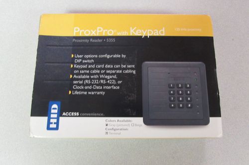 5355agk00 access control proximity proxpro wiegand keypad reader for sale